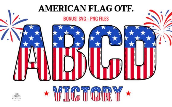 Celebrate the Stars and Stripes with the American Flag Font