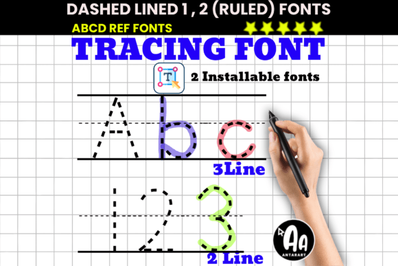 Dashed Lined Ruled Tracing: A Guide to Handwriting Success