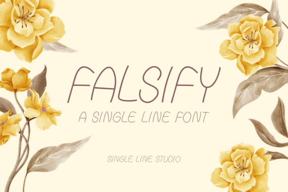 Falsify: The Single Line Font Redefining Modern Simplicity