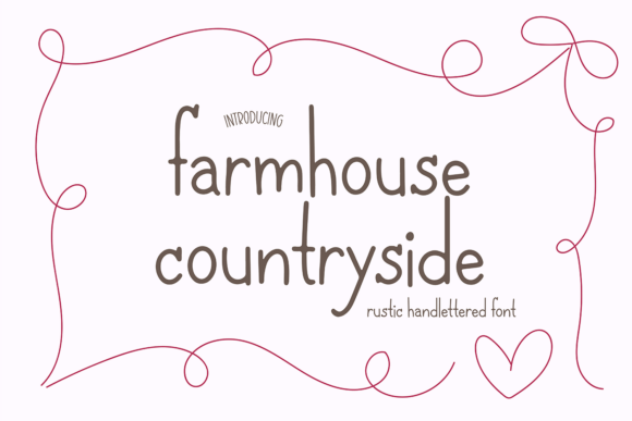 Farmhouse Countryside: A Handwriting Font for Rustic Charm