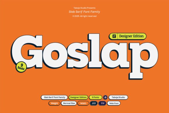 Goslap: The Modern Slab Serif for Bold Branding