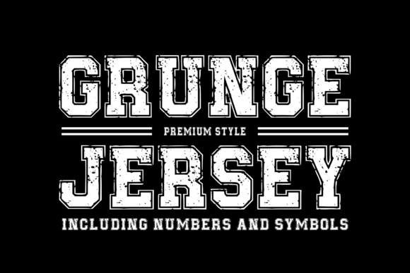 Grungejersey Regular: Your Go-To Sports Typeface