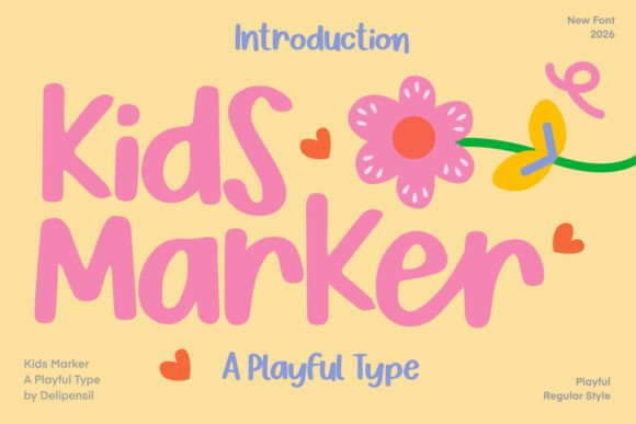 Kids Marker: The Font That Feels Like Playtime