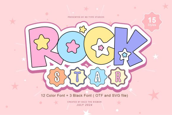 Rock Star Font: A Celestial Touch for Standout Designs