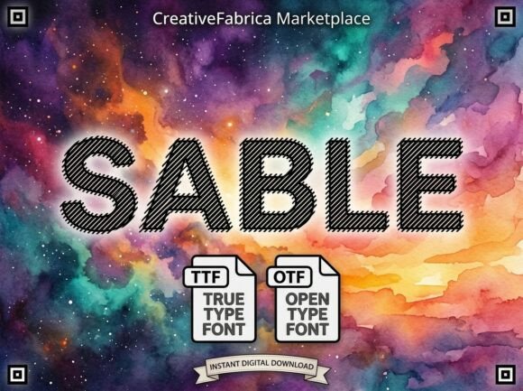 Sable: The Textured Display Typeface with a Technical Soul