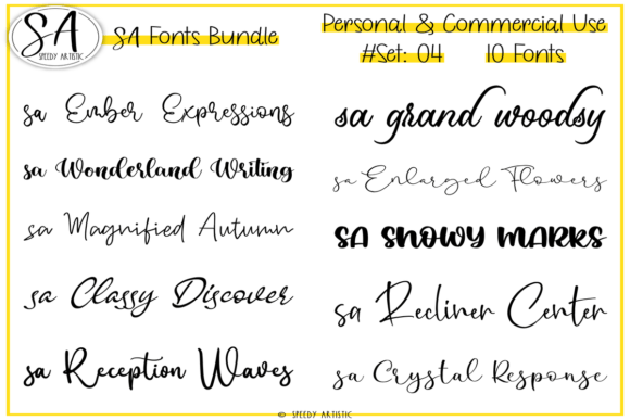Script and Handwritten Bundle 4: 10 Fonts for Authentic Creation