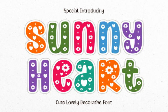 Spread Love and Sunshine with the Sunny Heart Font