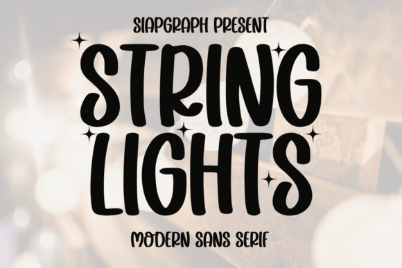 String Lights: A Retro Font for Modern Creations