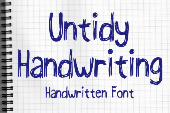 Untidy Handwriting: The Playful, Scribble Font for Bold Designs